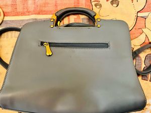 Chic Blue Top Handle Bag