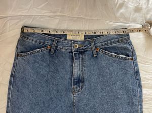 Wide Leg Blue Denim Jeans