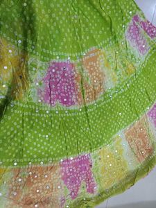 Vibrant Bandhani Print Skirt