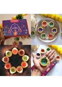 Decorative Diya Set for Festive Ambiance