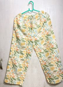 Floral Print casual cotton  co-ord set