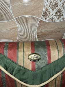 Retro Striped Clutch Bag