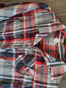 Plaid Button-Down Shirt