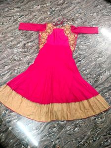 Beautiful Pink Anarkali Gown