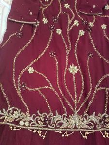 Exquisite Maroon Embroidered Lehenga Choli