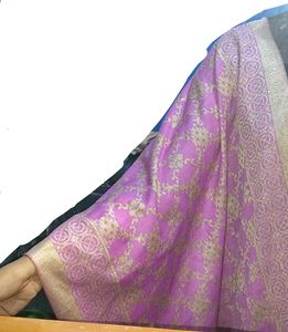 Elegant Pink &amp; Gold Ethnic Fabric