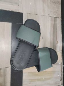 Primark Memory Foam Olive Green Slides(UK)