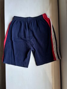 Boys Navy Side Striped Shorts