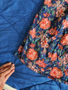 Chic Floral Print Long Sleeve Blouse