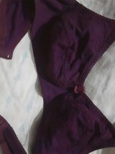 Deep Purple Textured Bra