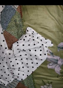 Cute Polka Dot Peplum Top