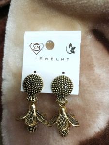 Beautiful flower design jhumki earrings