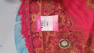 Wool Shawl Hot Pink