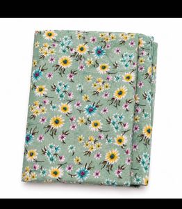 👉@sale Light Green Floral Print Fabric