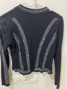 Black Rhinestone Co-ord Set