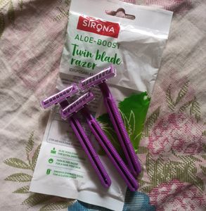 Sirona Aloe-Boost Twin Blade Razor (Set Of 3)