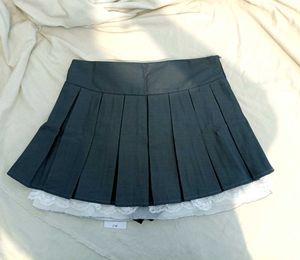 Cute Pleated Mini Skirt with Bows