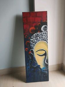 Abstract Buddha Face Painting