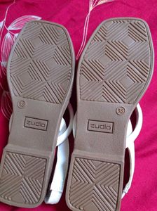 Stylish White Flat Sandals