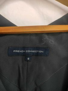 French Connection Gray Pleated Dress LR-11