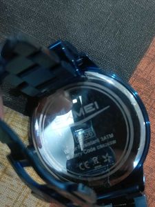 skmei Blue Metal Wristwatch