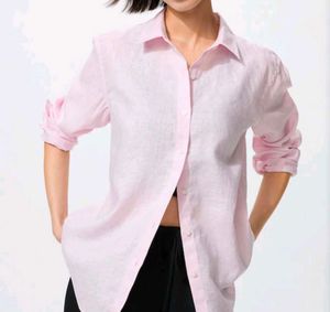 Uniqlo Classic Pink Button-Down Shirt