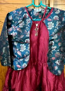 maroon dress