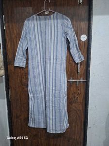 Blue Striped Kurti