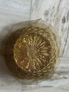 Two Diwali Gift - Basket Decorative Gold Wire