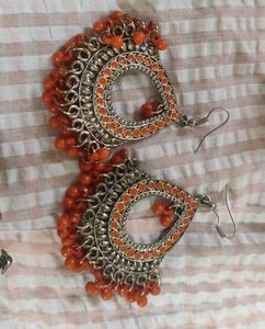 Beautiful Pack Of 2 oxidised earrings