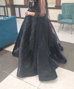 black engagement gown