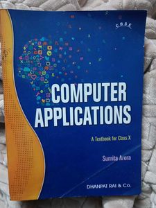 Computer Applications Textbook class 10 CBSE