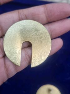 Brass Circular Earrings