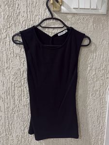 Zara Black Sleeveless Top