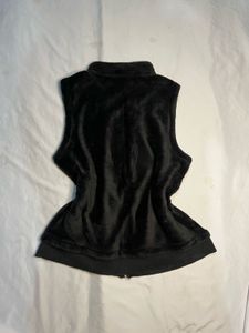Cozy Black Fleece Vest