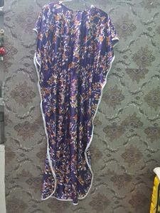 Floral Print Kaftan Nightgown