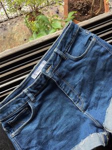 Blue Denim Cutoff Shorts