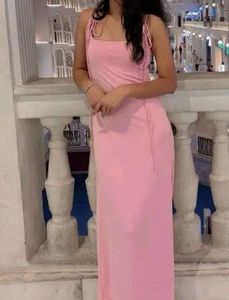 Elegant Pink Maxi Dress