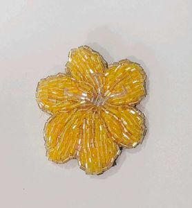 Handmade Beaded Flower Brooch