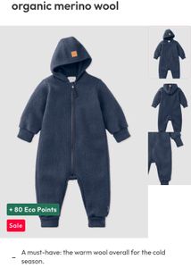 Organic Merino Wool Baby onseie