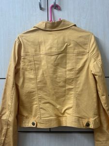 Stylish Yellow Denim Jacket