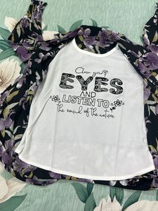 12/13 girl Trendy Floral Shirt top