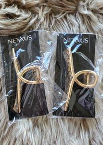 NEXXUS Gold Hair Claw Clips (Set of 2)