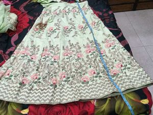 Embroidered Lehenga Skirt with Dupatta