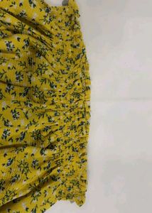 Yellow Floral Off-Shoulder Top from Hong Kong