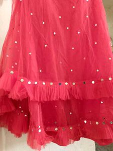 Red Embellished Lahenge Choli Set