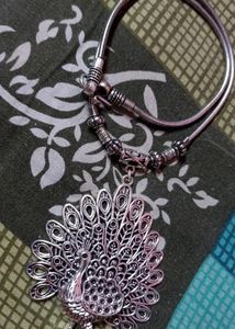Oxidised Silver Long Necklace
