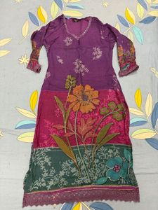 Ethnic Kurta Set with Palazzo and Dupatta
