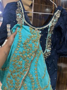 Elegant Blue Embroidered Kurta