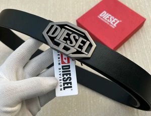Diesel Black Leather Belt